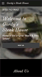 Mobile Screenshot of gordyssteakhouse.com